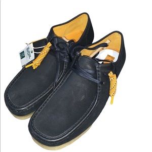 Clarks Original wallabee black combi